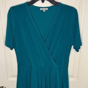 NWOT White Birch Teal Dress with Shorts
